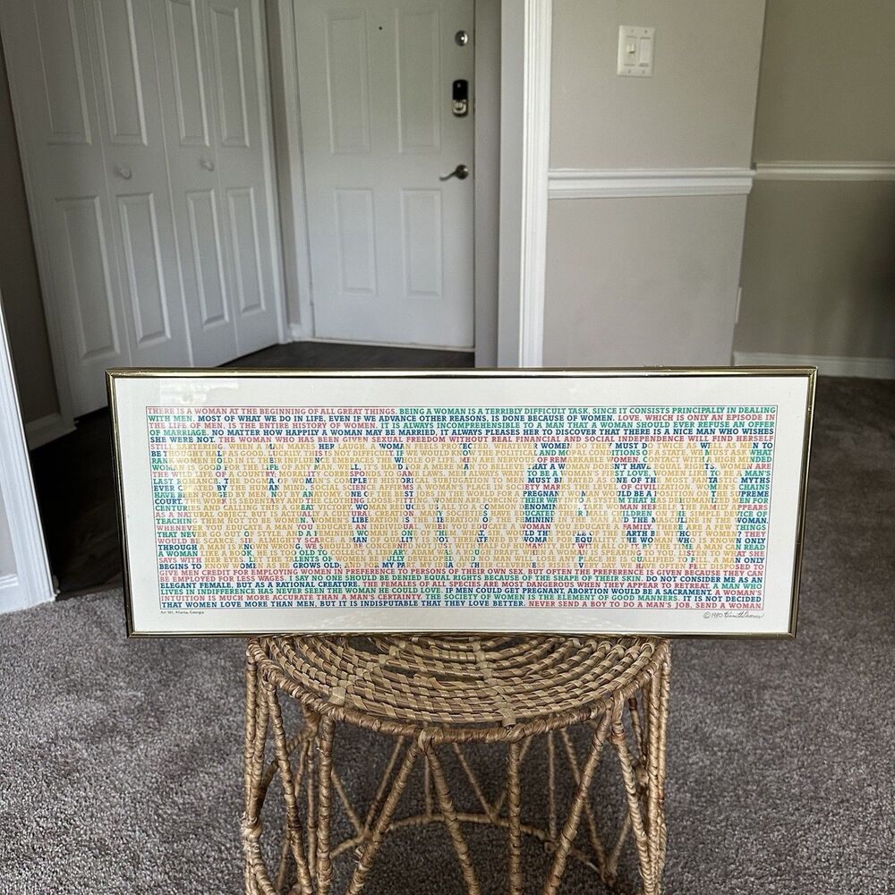 Rare Vintage Kenneth Grooms Woman 1981 Memphis Style Art Print